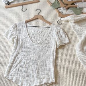 Free people shirred tee